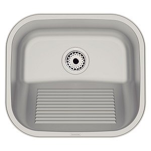 Tanque De Encaixe Tramontina Hera Compact 19 Em Aço Inox Escovado 40X35 Cm