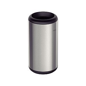 Lixeira Inox Tramontina Portofino Com Acabamento Acetinado E Aro E Base Em Polipropileno 23 L