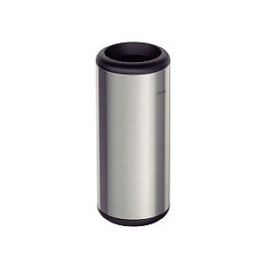 Lixeira Inox Tramontina Portofino Com Acabamento Acetinado E Aro E Base Em Polipropileno 15 L