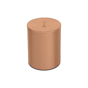 Lixeira Tramontina Útil Em Aço Inox Acetinado Com Revestimento Especial A Base De Verniz Rose 5 L