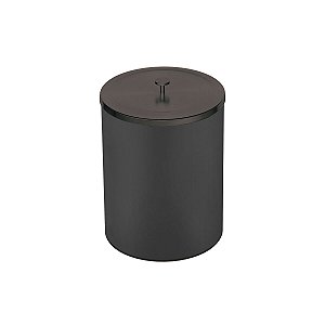 Lixeira Tramontina Útil Em Aço Inox Acetinado Com Revestimento Especial A Base De Verniz Black Matte 5 L