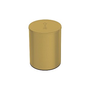 Lixeira Tramontina Útil Em Aço Inox Acetinado Com Revestimento Especial A Base De Verniz Gold Matte 5 L