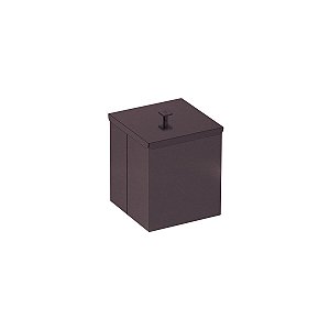 Lixeira Tramontina Luz Em Inox Com Acabamento Acetinado E Revestimento Fosco Black Matte A Base De Verniz Com 4,5 L