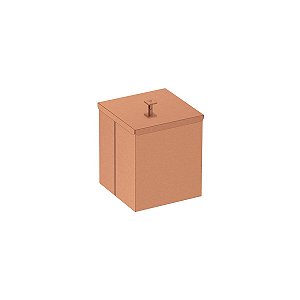 Lixeira Tramontina Luz Em Inox Com Acabamento Acetinado E Revestimento Rose A Base De Verniz Com 4,5 L