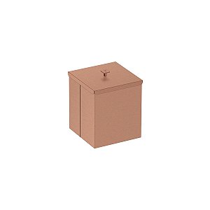 Lixeira Tramontina Luz Em Inox Com Acabamento Acetinado E Revestimento Fosco Rose Matte A Base De Verniz Com 4,5 L