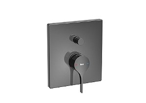 Acabamento Para Monocomando De Banheira E Chuveiro Para Roca Box Insignia Com Desviador (Base De Embutir Acompanha O Produto) - A5A0B3ACNC