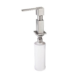 Dosador De Sabao Aco Inox Escov. Quadrado - 13320