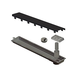Elleve - Ralo Linear Versatile Tampa Grafite 50Cm - 5559