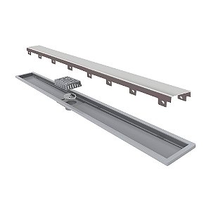 Elleve - Ralo Linear Royal - Tampa Inox 80Cm - 116