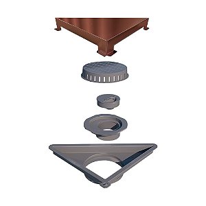 Elleve - Ralo Linear - Vertex Tampa Inox Rose Gold - 5633