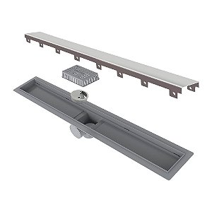 Elleve - Ralo Linear Smart Tampa Inox 70Cm - 261