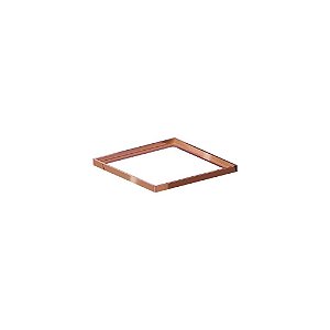 Elleve - Porta Grelha Quadrado 100Mm Red Gold - 4182