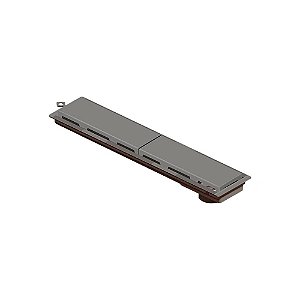 Novii - Ralo Linear Pvc Seco 50Cm Acab. Cinza - 4216