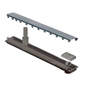 Elleve - Ralo Linear Versatile Tampa Inox 75Cm - 4258