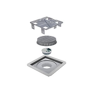 Elleve - Square Tampa Oculta 10X10 Cm - 7343