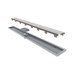 Elleve - Ralo Linear Royal - Tampa Inox 60 Cm - 8603