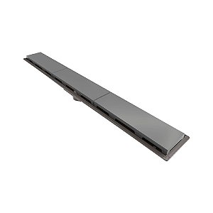 Novii - Ralo Linear Pvc Seco 75Cm Saida Central Tampa Abs Cinza - 8882