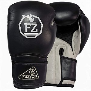 Luva de Boxe Fuzyon Couro Preta