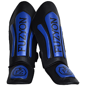 Caneleira Muay Thai Fuzyon Blue
