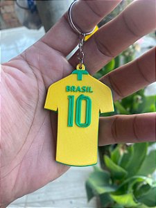 Kit 20 Chaveiros Camisa Brasil