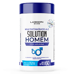 Solution Multivitamínico AZ Homem com Arginina 60 Cápsulas