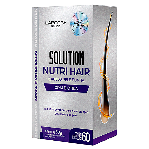 Solution Nutri Hair com Biotina 60 Cápsulas