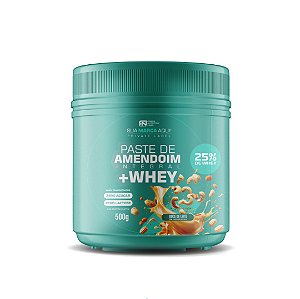 Pasta de Amendoim Integral + Whey 25% - 500g