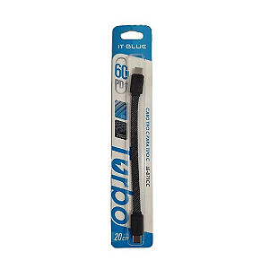 CABO TIPO C PARA TIPO C IT BLUE LE-871CC 20CM