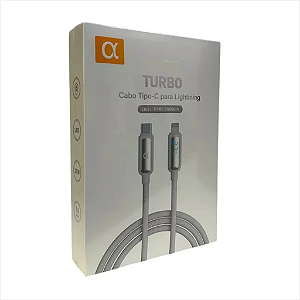 CABO CARREGAMENTO/DADOS TURBO AGOLD TIPO C/LIGHTINING