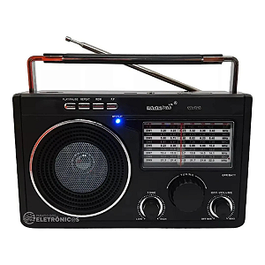 Rádio AM/FM/SW bluetooh Lehmox LES-808