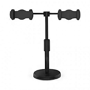 Suporte de mesa duplo para celular