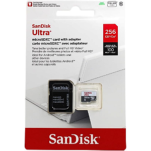 Cartão de memória micro SD 256GB  SanDisk Ultra