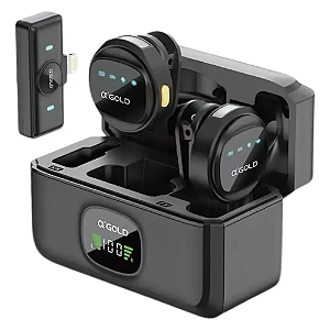Microfone de lapela lightning com 2mic  a'gold MCF-28