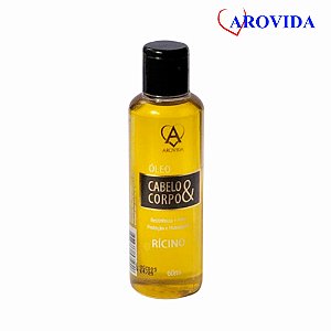 OLEO CABELO E CORPO RICINO 60ML (AROVIDA)