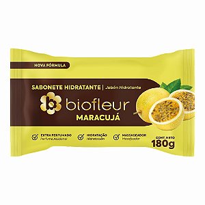 SABONETE BARRA MARACUJA 180G- BIOFLEUR