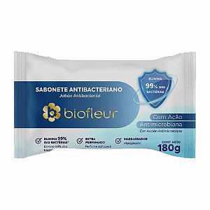 SABONETE BARRA ANTIBACTERIANO 180G- BIOFLEUR