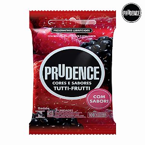 PRESERVATIVO SABOR TUTTI-FRUTTI 3UND (PRUDENCE)