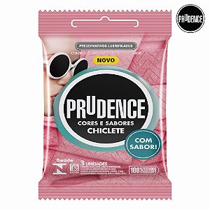 PRESERVATIVO SABOR CHICLETE 3UND (PRUDENCE)
