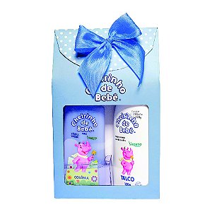 KIT COLONIA BLUE 200ML+TALCO 120G CH. DE BEBE