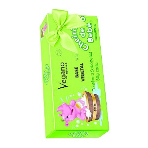 ESTOJO LAVANDITA C/ 3 SABONETES 80G VEGANO CH. DE BEBE