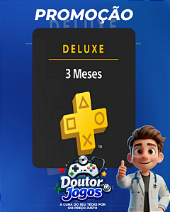 PlayStation Plus Deluxe (Assinatura 3 Meses) - Mídia Digital PS4/PS5
