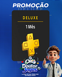 PlayStation Plus Deluxe (Assinatura 1 Mês) - Mídia Digital PS4/PS5