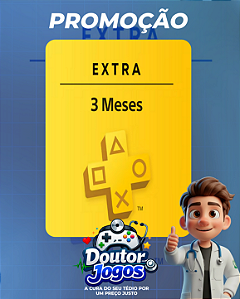PlayStation Plus Extra (Assinatura 3 Meses) - Mídia Digital PS4/PS5