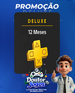 PlayStation Plus Deluxe (Assinatura 12 Meses) - Mídia Digital PS4/PS5