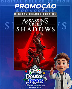 Assassin's Creed Shadows - Edição Deluxe Digital - Mídia Digital PS5