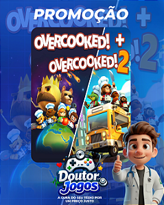 OVERCOOKED! + OVERCOOKED! 2 - MÍDIA DIGITAL PS4/PS5