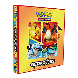 Álbum Pokémon Gerações para Cartas ((9 Bolsos)