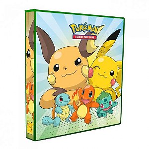 Álbum Pokémon Pikachu e Turma para Cartas (9 Bolsos)