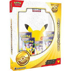 Box Pokémon Celebração de 30 anos com Fichário Copag