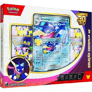 Box Pokémon Celebração de 30 anos Greninja EX Copag (PRÉ-VENDA)